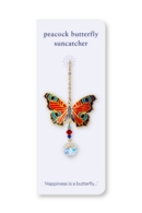 Carded Crystal Dreams Butterfly Peacock