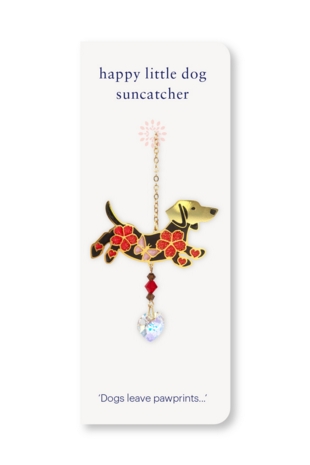 Carded Crystal Dreams Dachshund w/ Multicolour