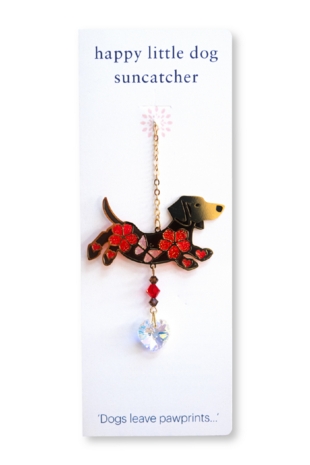 Carded Crystal Dreams Dachshund w/ Multicolour