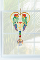 Carded Crystal Dreams Lovebirds Tropical
