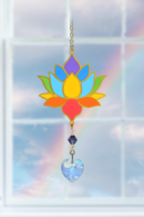 Carded Crystal Dreams Lotus - Rainbow