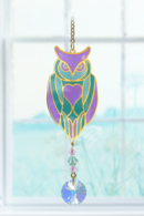 Carded Crystal Dreams Owl - Aurora