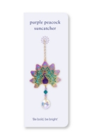 Carded Crystal Dreams Peacock - Purple