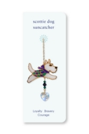 Carded Crystal Dreams Scottie Dog Purple Green