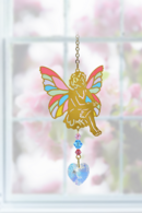 Carded Crystal Dreams Sitting Fairy - Confetti