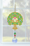 Carded Crystal Dreams Tree of Life - Green