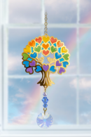 Carded Crystal Dreams Tree of Life - Rainbow