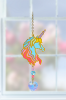 Carded Crystal Dreams Unicorn Head - Confetti