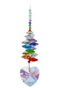 Medium Cascade 28mm Heart Rainbow