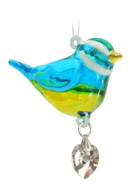 Fantasy Glass Pretty Little Bird - Blue Tit