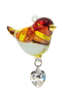 Fantasy Glass Pretty Little Bird - Goldfinch