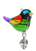 Fantasy Glass Pretty Little Bird - Rainbow