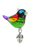 Fantasy Glass Pretty Little Bird - Rainbow