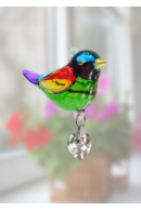 Fantasy Glass Pretty Little Bird - Rainbow
