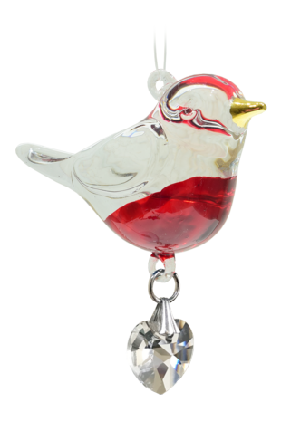 Fantasy Glass Pretty Little Bird - Robin