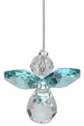 Classic Crystal Guardian Angel Blue Zircon