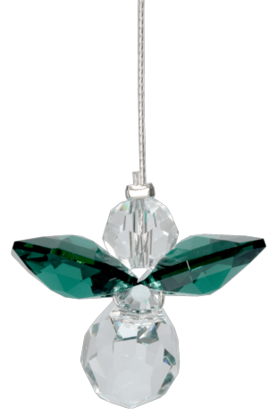Classic Crystal Guardian Angel Emerald