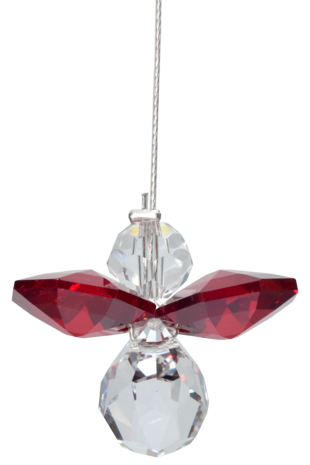Classic Crystal Guardian Angel Garnet