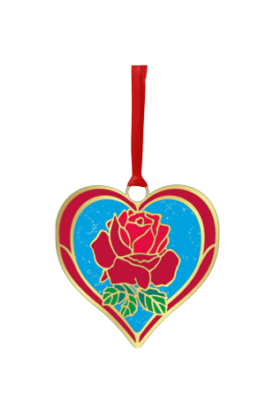 Bookmark Rose with Heart
