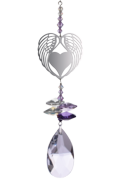 Crystal Fantasy Angel Wing Heart - Purple