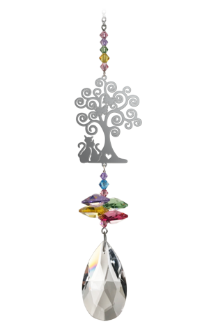 Crystal Fantasy Cats under the Tree - Confetti