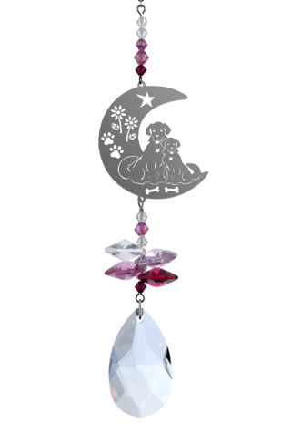 Crystal Fantasy Puppies in Love - Deep Rose