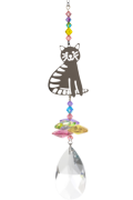 Crystal Fantasy Sitting Cat - Confetti