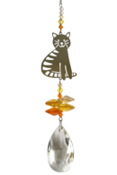 Crystal Fantasy Sitting Cat - Marmalade