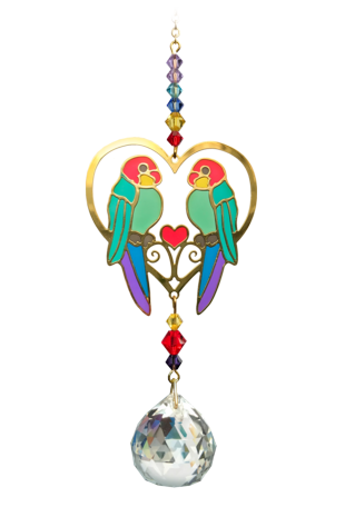 Crystal Dreams Love Birds Tropical
