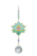 Crystal Dreams Lotus with Om - Aurora