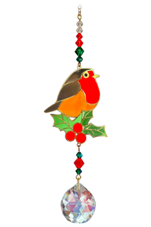 Crystal Dreams Robin Holly Cute - Red Green