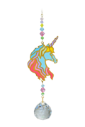 Crystal Dreams Unicorn Head- Confetti