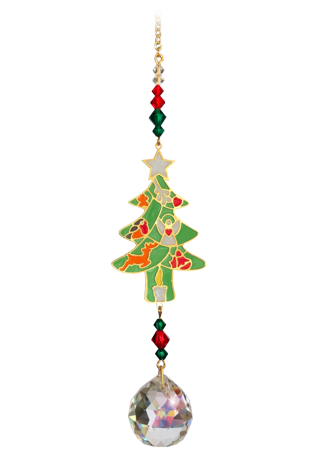 Crystal Dreams Christmas Tree - Red Green