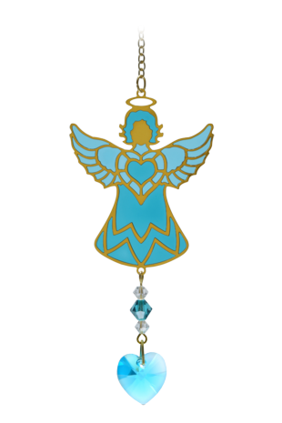 Birthstone Celestial Angel - Blue Zircon