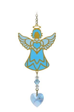 Birthstone Celestial Angel - Aquamarine