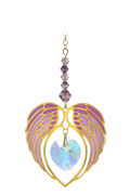 Angel Wing Heart - Amethyst