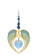 Angel Wing Heart - Sapphire
