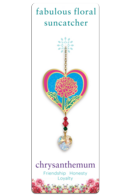 Fabulous Florals Suncatcher Chrysanthemum