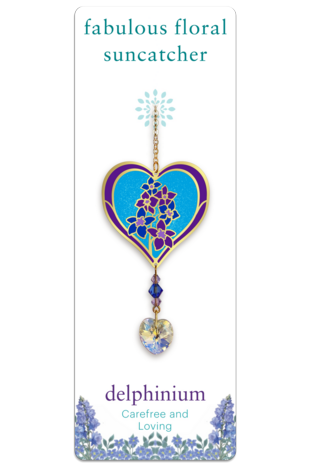 Fabulous Florals Suncatcher Delphinium