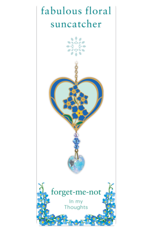 Fabulous Floral Suncatcher Forget Me Not