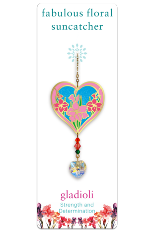 Fabulous Florals Suncatcher Gladioli