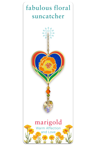 Fabulous Florals Suncatcher Marigold