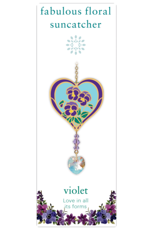 Fabulous Floral Suncatcher Violet