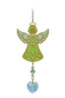 Carded Birthstone Celestial Angel - Peridot