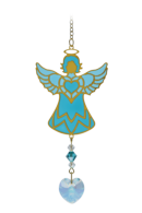 Carded Birthstone Celestial Angel - Blue Zircon