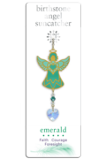 Carded Birthstone Celestial Angel - Emerald