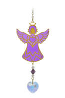 Carded Birthstone Celestial Angel - Amethyst