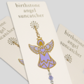 Carded Birthstone Celestial Angel - Light Amethyst