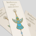 Carded Birthstone Celestial Angel - Aquamarine