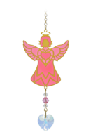 Carded Birthstone Celestial Angel - Rose